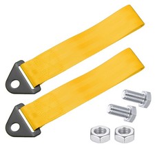 Car Towing Belt 2 Pcs 10-1316 Racing Tow Hook Strap With Screw Nut Gold Car Towing Belt 2 Pcs 10-1316 Racing Tow Hook Strap With Screw Nut Gold