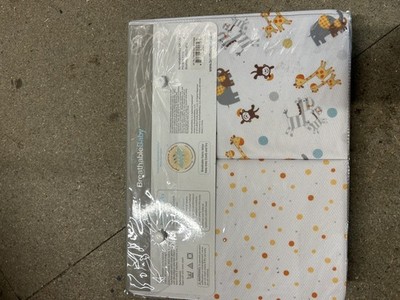 Atmungsaktives Babybett Bett Set Twinkle Grau Kinderzimmer Bettwäsche Laken NEU