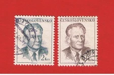 Czechoslovakia #1512-1513   VF used   Novotny    Free S/H