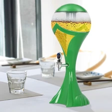 Sphere Wine Dispenser 3L Liquor Dispenser Beverage Dispenser with Ice Tube