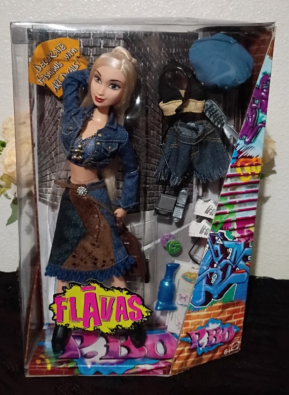 2003 Mattel P.BO Flavas Doll-New
