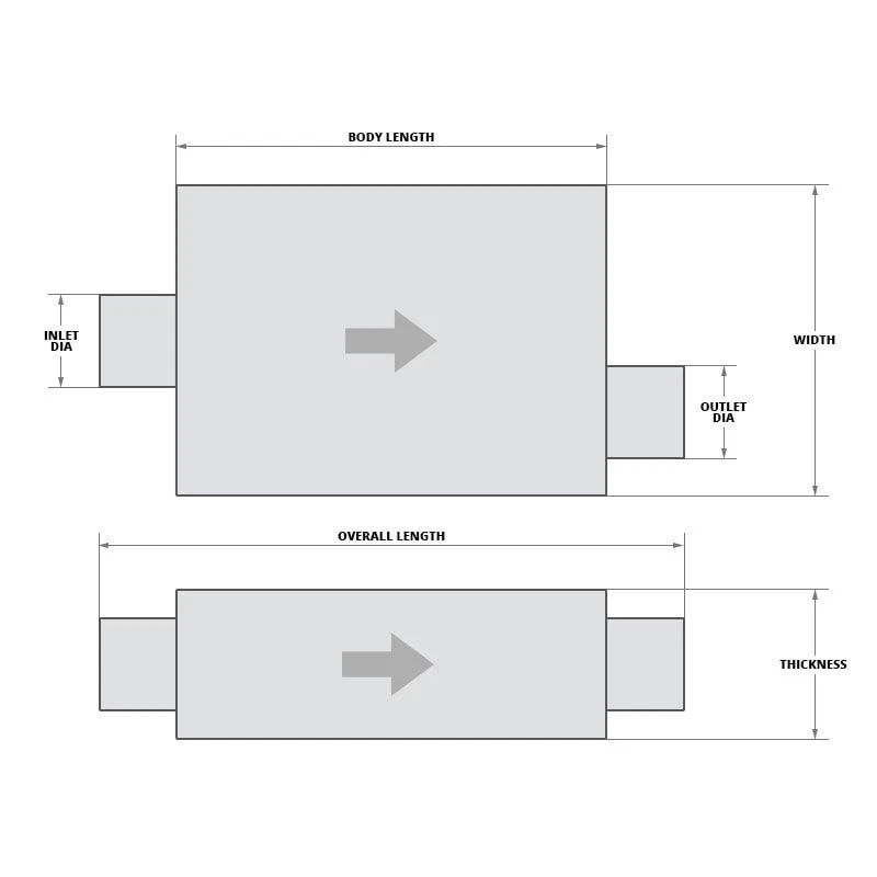 For Saturn Vue 08-10 Walker Quiet-Flow Stainless Steel Oval Bare Exhaust Muffler - Imagem 2 de 4