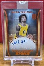 2024 Topps 3 Basketball JALEN HOOD-SCHIFINO Full Court Signs /25 AUTO RC LAKERS