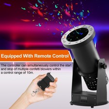 DMX Confetti Launcher Rainbow Conffetti Machine Led Confetti Cannon Remote
