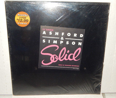 ASHFORD & SIMPSON - Solid 12'' Single Record 1984 Electronic Funk R&B 45 RPM NEW!