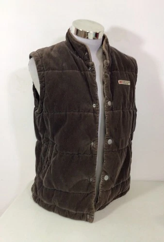 Esprit Vintage Corduroy Vest Insulated Mens Small - product listing photo
