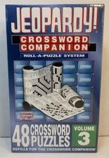 Jeopardy Crossword Companion Refill Kit Puzzles NIB