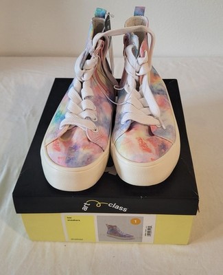 Art Class Kids Tee High-Top Side Zip Fashion School Sneakers Multicolor 1