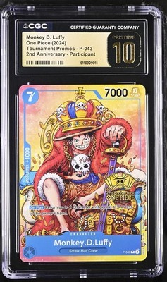 Monkey.D.Luffy (2nd Anniversary Stamped Promo) P-043 One Piece