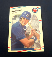 1988 Fleer Update Baseball Mark Grace Rookie Card #U-77 Set Break NM. rookie card picture
