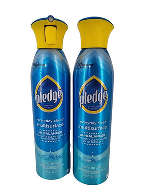 Pledge Everyday Clean Multisurface Cleaner Rainshower Aerosol 9.7 oz 2 Pack