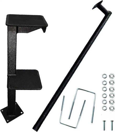 Dual Step Boat Trailer Steps for The Tongue With Handle,Universal Fit Bass Boat-