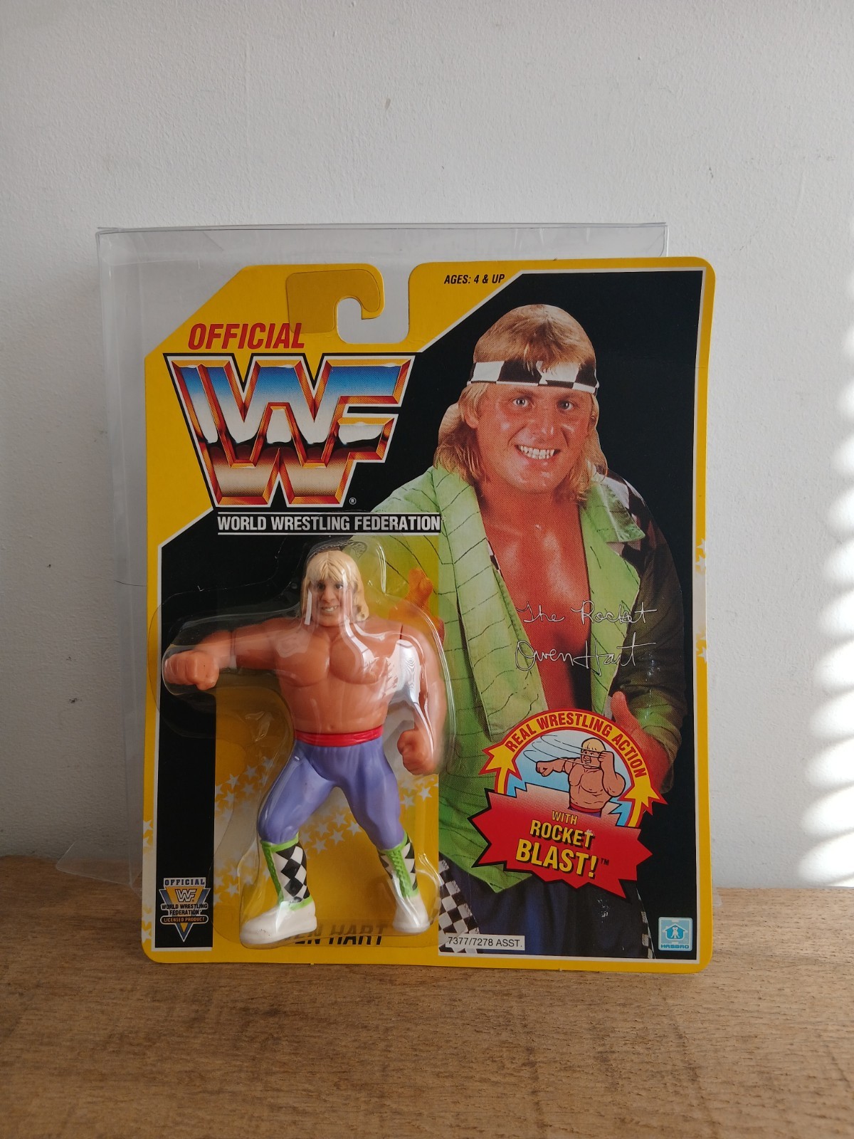 WWF Hasbro Owen Hart Series 7 1992 Wrestling Figure Boxed Sealed