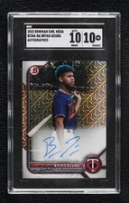 2022 Bowman Chrome Mega Box Mojo Bryan Acuna Acuña #BCMA-BA SGC 10 GEM Auto 1k9t