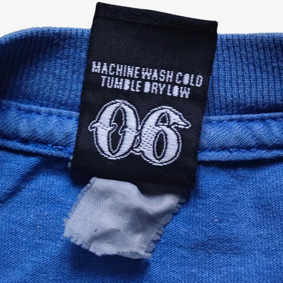 Famous Stars And Straps 06 Vintage T Shirt Size M Y2k Blue Travis Barker Blink - Imagen 4 de 4