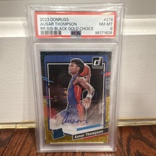 2023 Panini Donruss Ausar Thompson 4/8 Auto Black Gold Choice Rookie