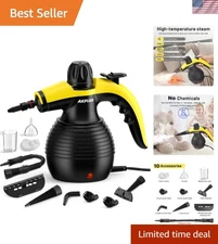 Handheld Steam Cleaner Portable Multi-Purpose Steamer for Home Use with 10 Ac...