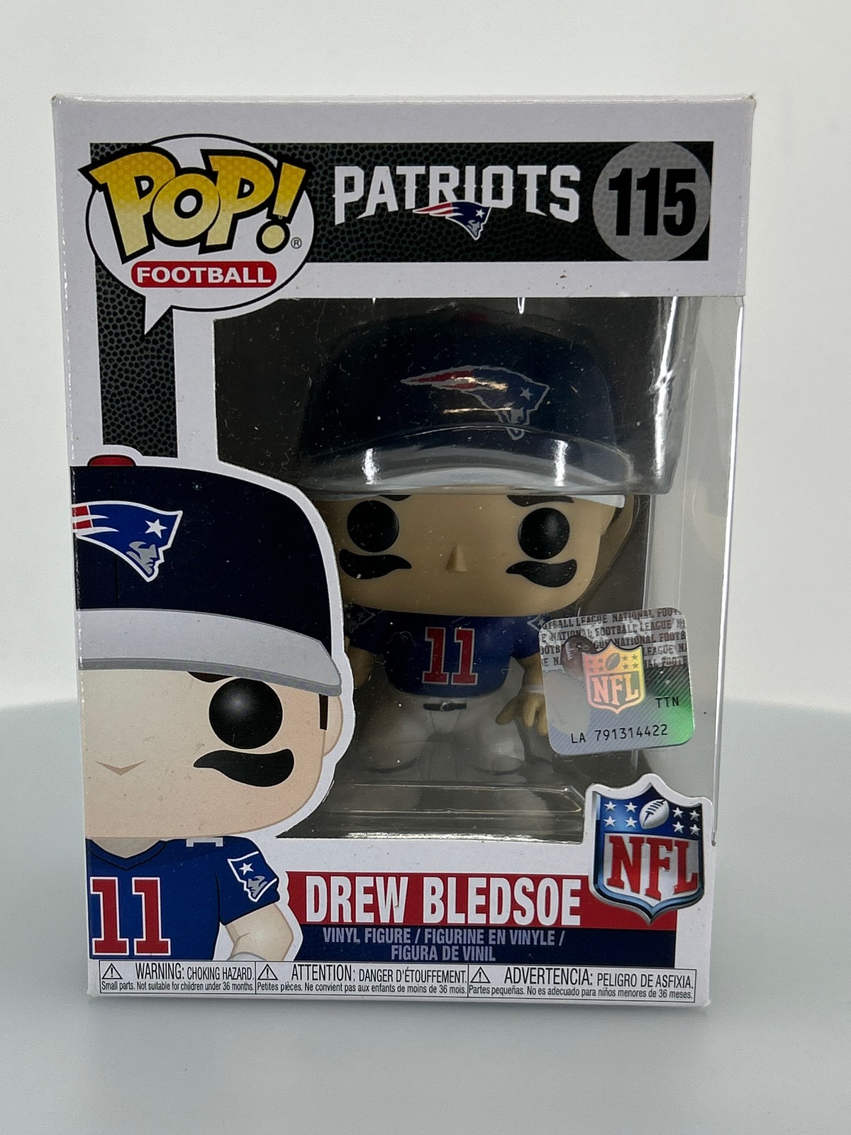 Funko Pop! Figura Vinilo Deportes Nfl Drew Bledsoe #115 Caja Dañada Ver Fotos