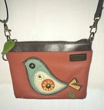 Women's Small Faux Leather Chala Crossbody Handbag Purse