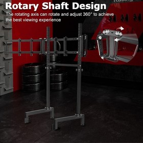 Zootopo Triple Monitor Mount Stand Fit For Round Tube Racing Simulator Cockpit