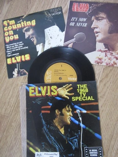 Elvis Presley: Australia EP’s:  68 TV SPECIAL (LOT) of 3 (7”)
