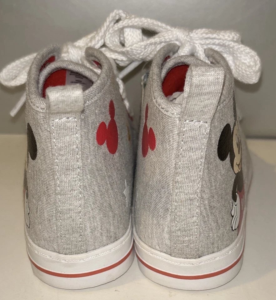 Tenis Disney Junior Mickey Mouse Zapatillas Altas Niño Pequeño Talla 10 Gris Foto 4 de 4