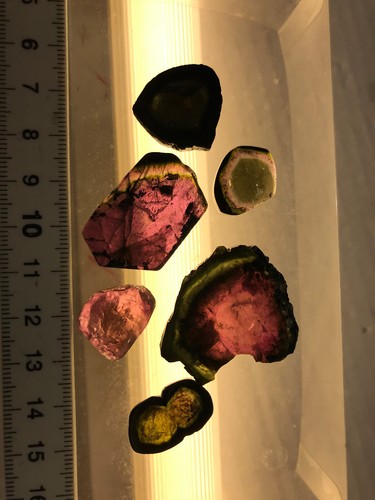 6 Stück Wassermelonen Turmaline natur Posten Sonderangebot (D2) - Bild 2 von 2