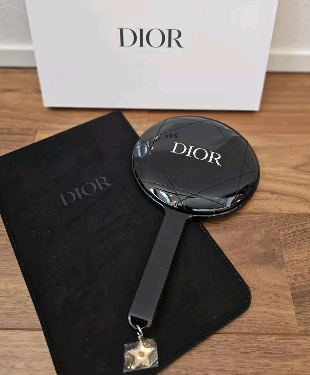 Miroir à main Dior logo noir CD 23 x 13 cm avec boite et étui nouveauté 2024 du Japon