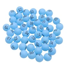 100pcs Numbered Balls 1-100 Lottery Balls Table Tennis Balls Printed Ping Pon...