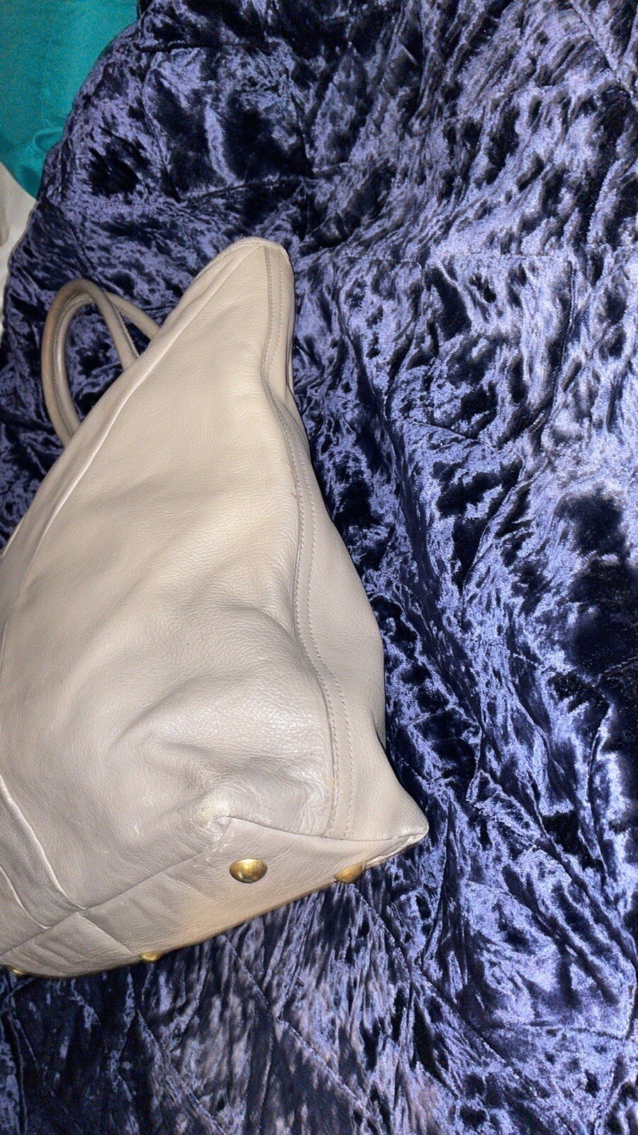 Borsa shopping Saint Laurent grigia da donna in pelle