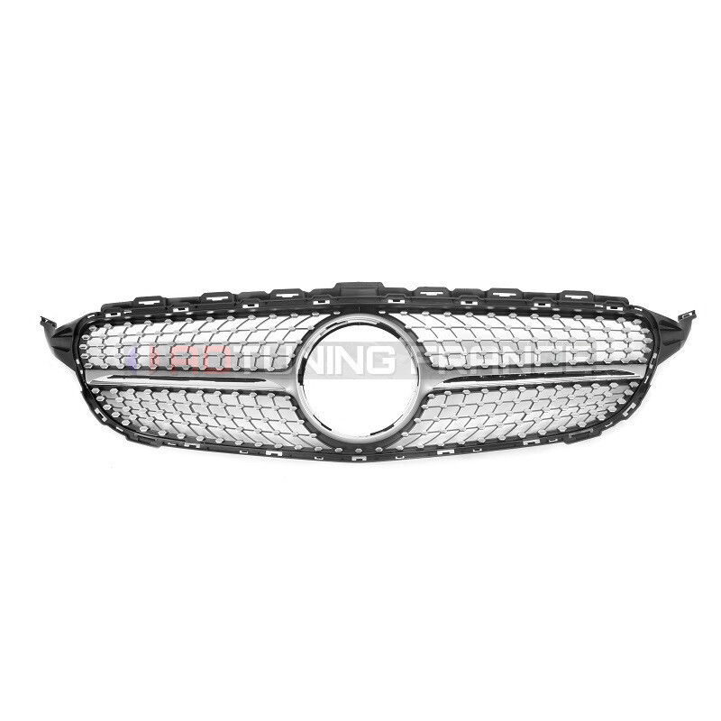Calandre diamant Mercedes Classe C W205 pour remplacer une grille usée