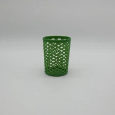 1/6 Scale Doll Furniture Wastebasket Trash Bin Green Barbie Integrity Diorama