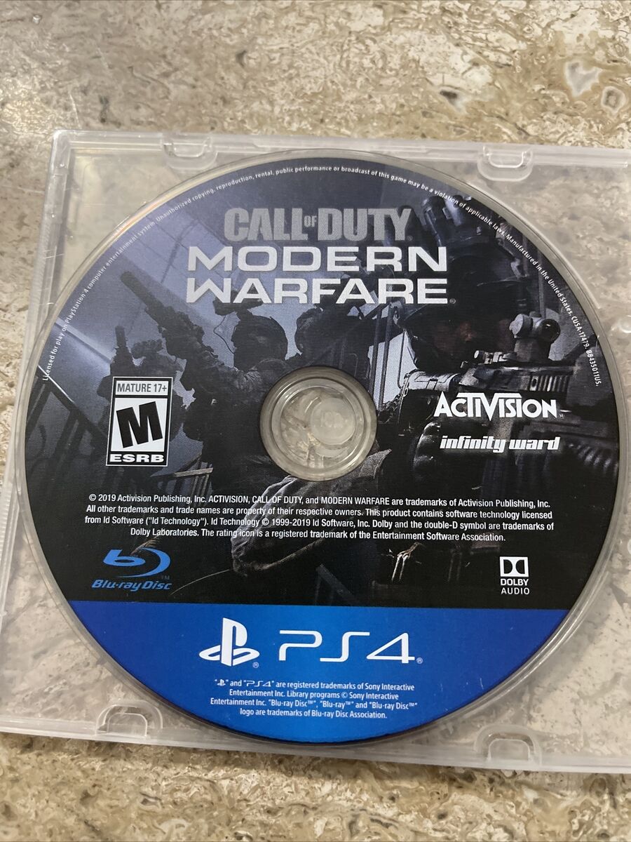 Call of Duty: Modern Warfare COD MW DISC ONLY (PlayStation 4, 2019) PS4