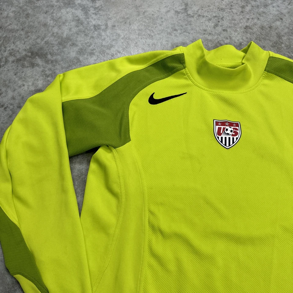 Camiseta de fútbol vintage de Estados Unidos adulto pequeña portero camiseta de fútbol equipo emitida juego Foto 3 de 4