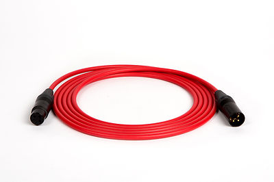 CANARE RED QUAD MICROPHONE MIC CABLE NEUTRCK XLR 18 FT.