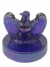 VINTAGE FENTON 1776-1976 BICENTENNIAL COBALT BLUE CARNIVAL GLASS EAGLE JULY 4TH