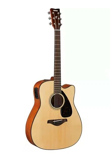 Yamaha FG Series FGX800C Acoustic Electric Guitar Natural guitar case 8picks