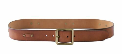 Olga Santini Studded Crystal Leather Belt XL Brown Western  display picture 1