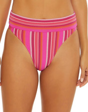 NWT- Trina Turk 'Marai' Striped High-Waist Bikini Swimsuit Bottom - Size 4