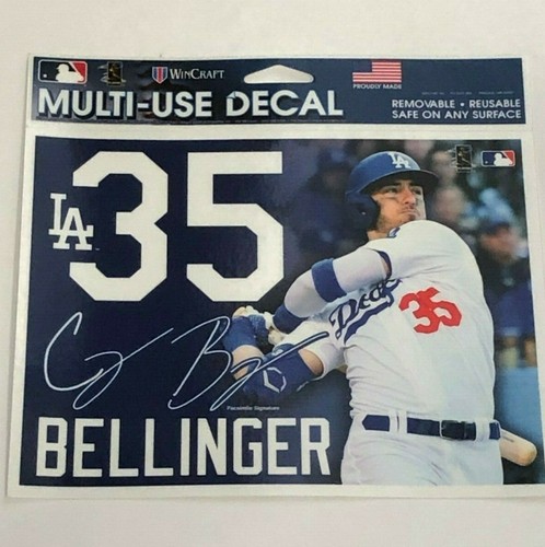 MLB Los Angeles Dodgers Cody Bellinger Multi-Use Decal - Gift - NEW - 90% OFF