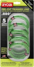 10 Pack RYOBI 0.080 in. x 16 ft. Pre-Cut Spiral Line