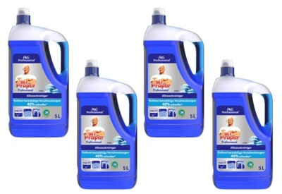 4x Mr. Proper Professional Allzweckreiniger - Ocean in 5 Liter Trageflasche