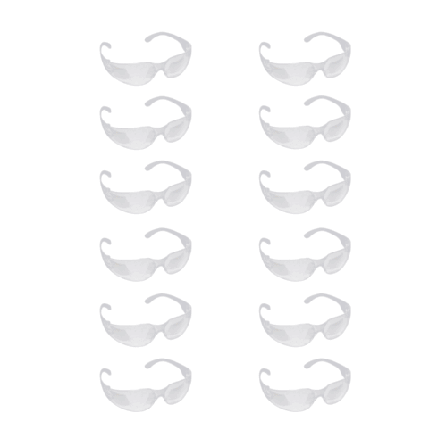 12 PAIR Pack CLEAR Safety Glasses Protective Lens Sunglasses Work Z87 Lot of 12 - Picture 5 of 12