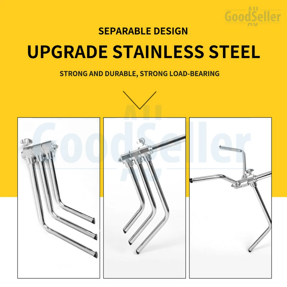 3.3m Heavy-Duty Stainless Steel C-Stand Hold Support Boom Arm+Grip Head &Sandbag - image 4 of 4