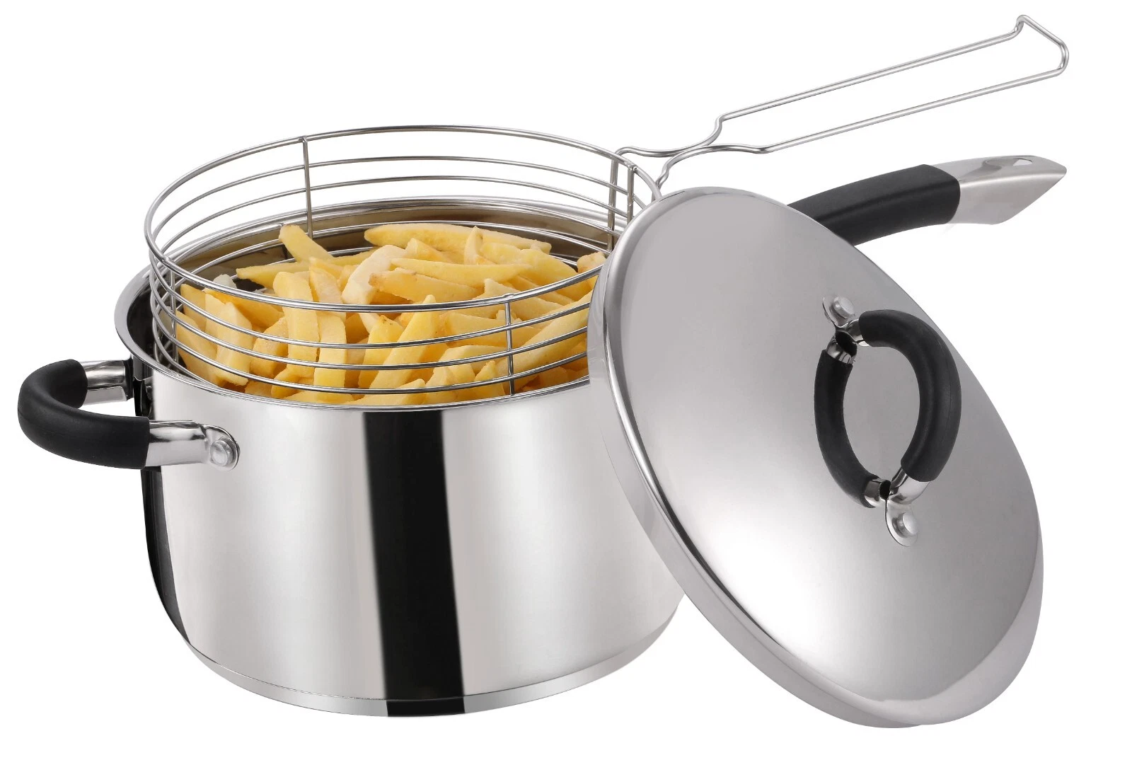 Stainless Steel Deep Frying Chip Pan with Basket & Lid–Best Induction Compatible
Opens in a new wind