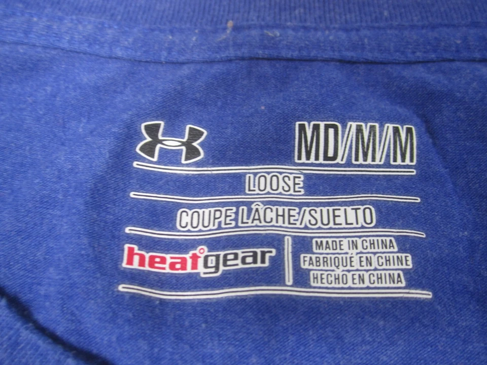 Camisa Under Armour Para Hombres Azul Mediana Steph Curry Espalda MVP NBA Baloncesto Foto 4 de 4