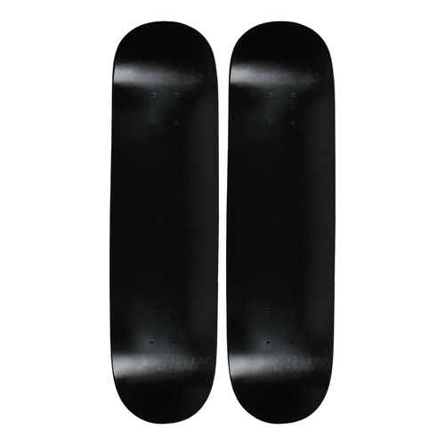 2 Blank Skateboard Decks 8.5 in Dip Black w/Jessup Grip - Picture 2 of 5