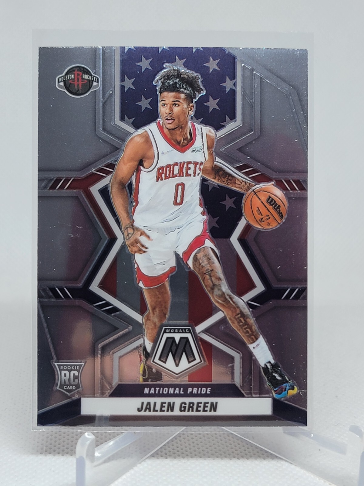 2021-22 Panini Mosaic Jalen Green Rookie #259 Base Houston Rockets D9B