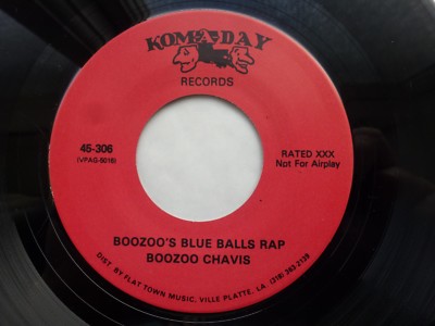 BOOZOO CHAVIS 45 'MONKEY AND BABOON' USA KOM-A-DAY RISQUE ZYDECO CAJUN BOP MINT