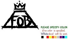 Fall Out Boy FOB Rock Graphic Die Cut decal sticker Car Truck Boat Window 10"